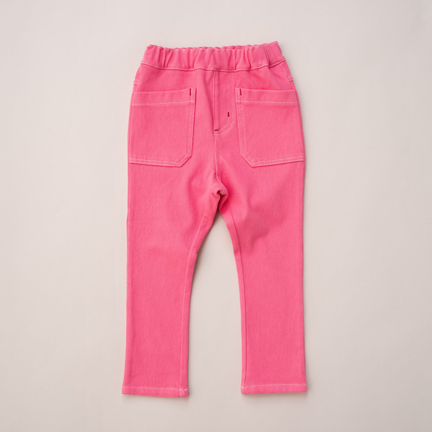 カラーニットデニムパンツ　PINK