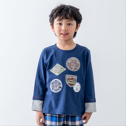 クルマワッペンTシャツ　NAVY