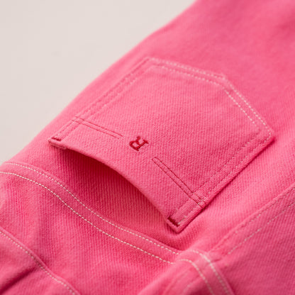 カラーニットデニムパンツ　PINK