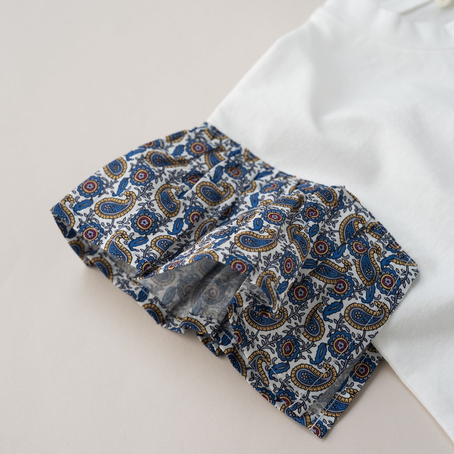 袖フリルボックスTシャツ　OFF-WHITE