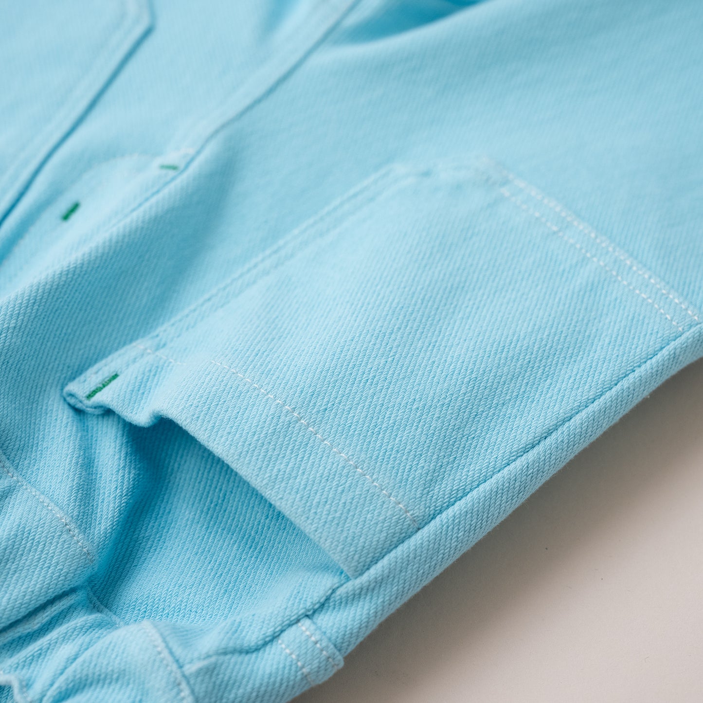 カラーニットデニムパンツ　SAXE