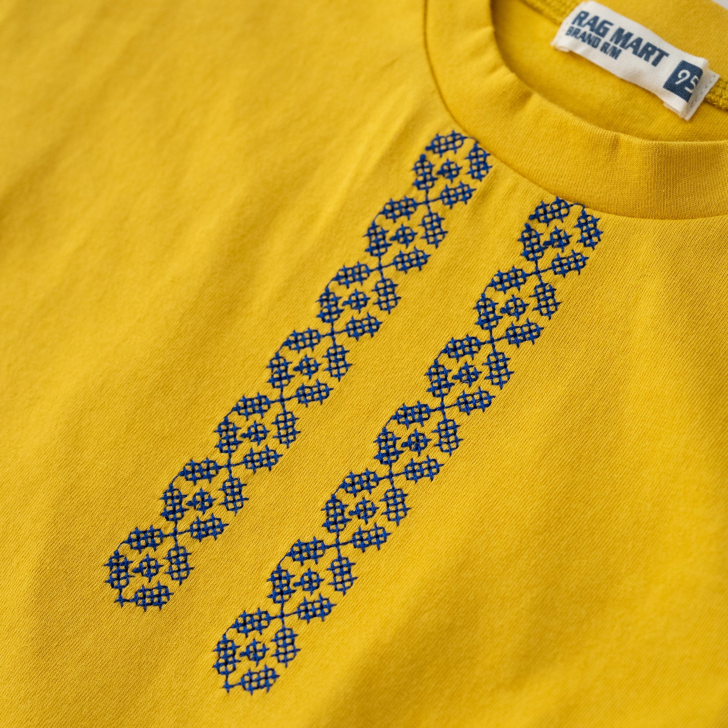 袖フリルボックスTシャツ　YELLOW