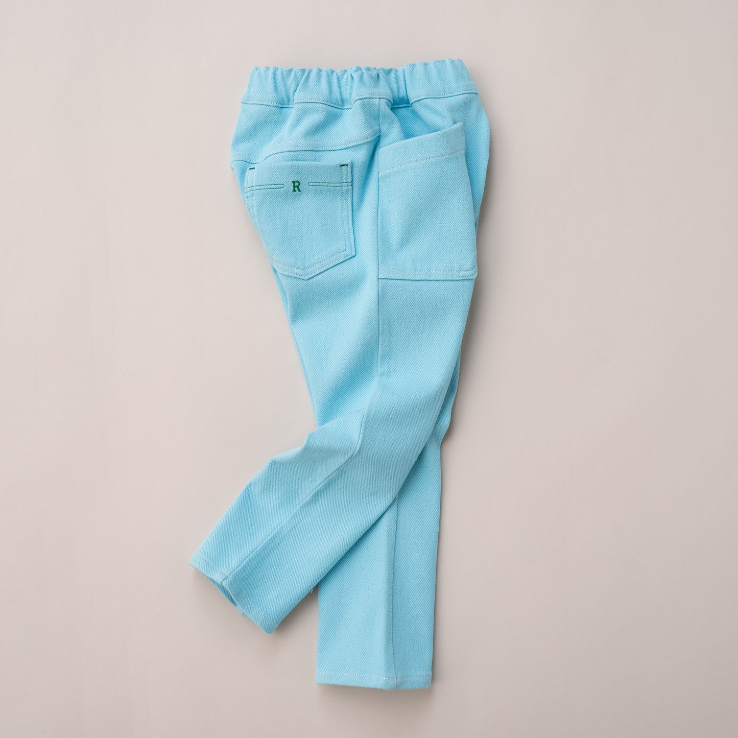 カラーニットデニムパンツ　SAXE