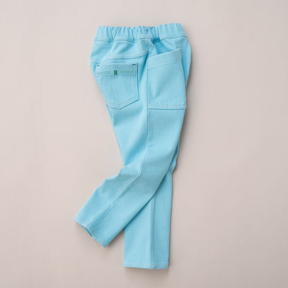 カラーニットデニムパンツ　SAXE