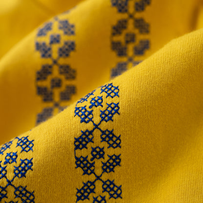 袖フリルボックスTシャツ　YELLOW