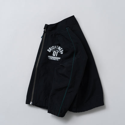 ナイロンウインドブレーカー　BLACK
