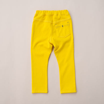 カラーニットデニムパンツ　YELLOW