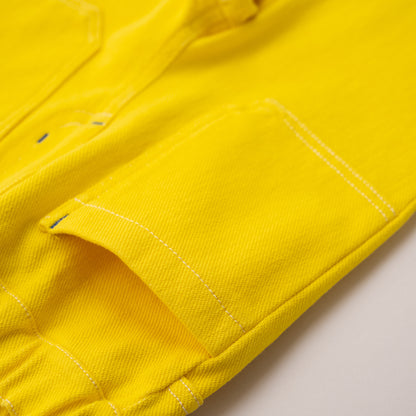 カラーニットデニムパンツ　YELLOW