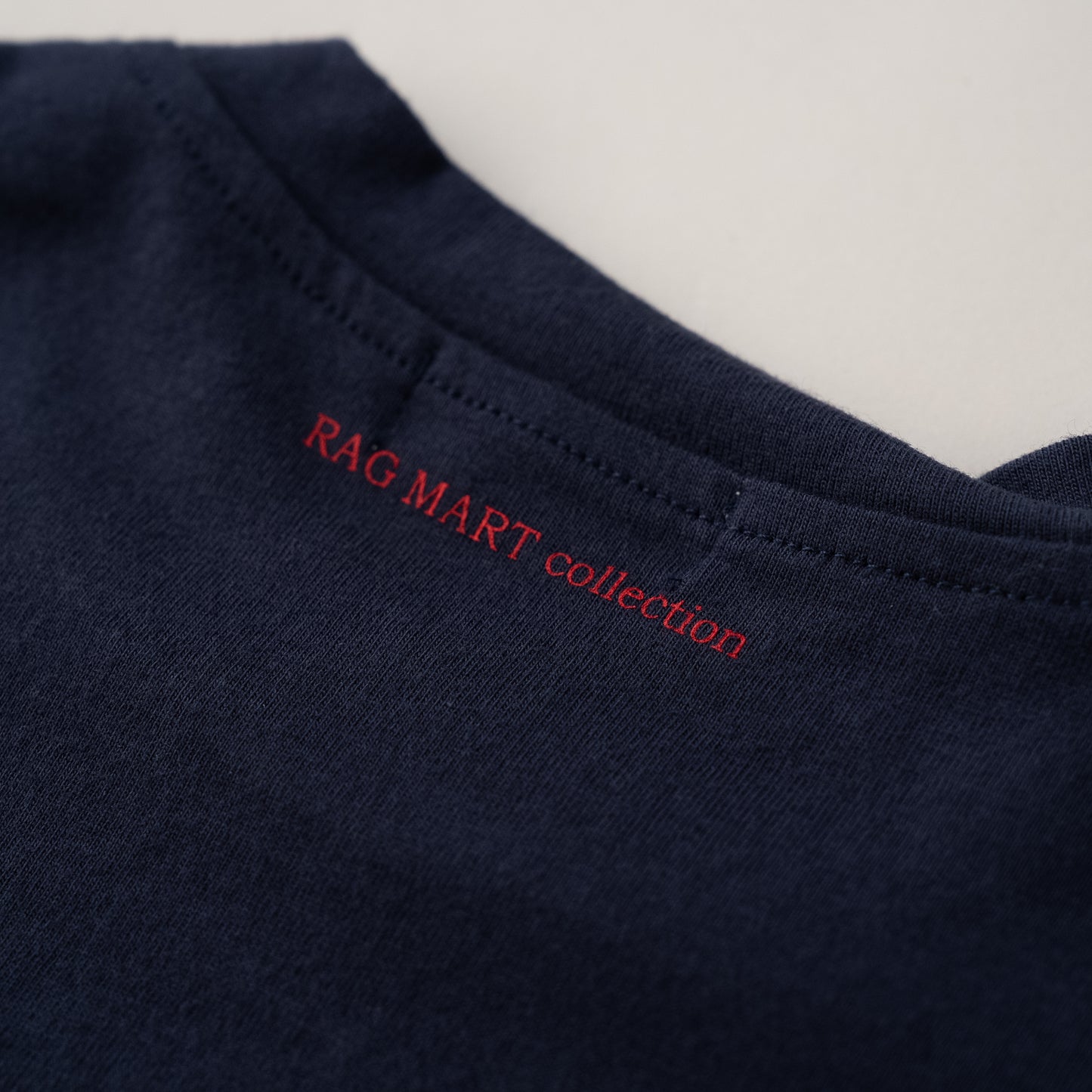 袖フリルボックスTシャツ　NAVY