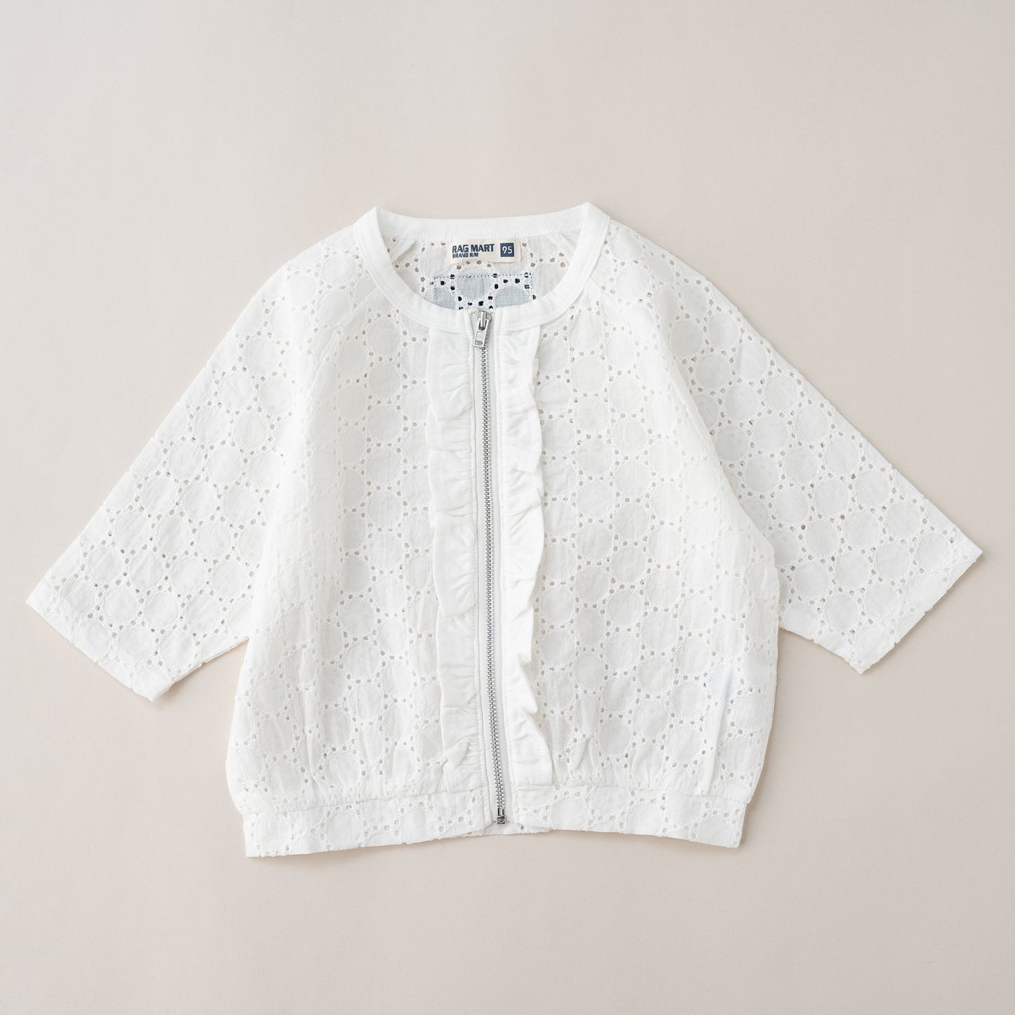 レースサマーカーディガン　OFF-WHITE