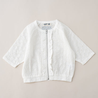レースサマーカーディガン　OFF-WHITE