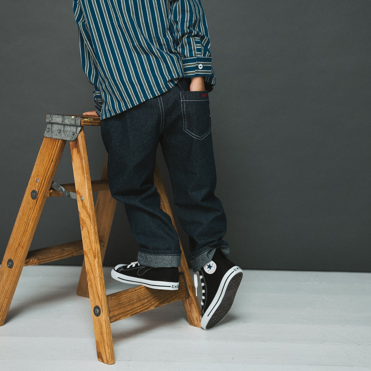 デニムワークパンツ　NAVY