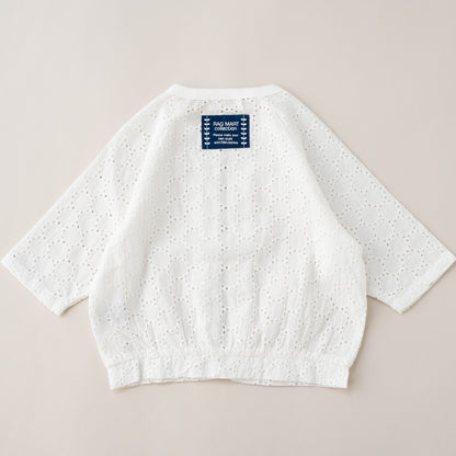 レースサマーカーディガン　OFF-WHITE