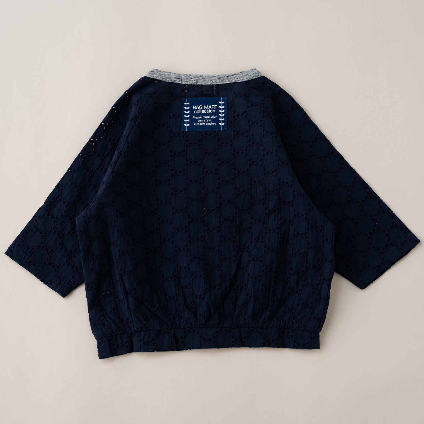 レースサマーカーディガン　NAVY