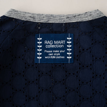 レースサマーカーディガン　NAVY