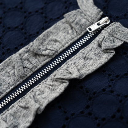 レースサマーカーディガン　NAVY