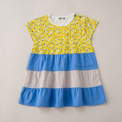 ３段フレアワンピース　YELLOW