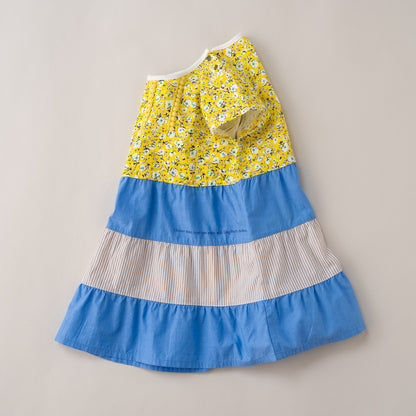 ３段フレアワンピース　YELLOW