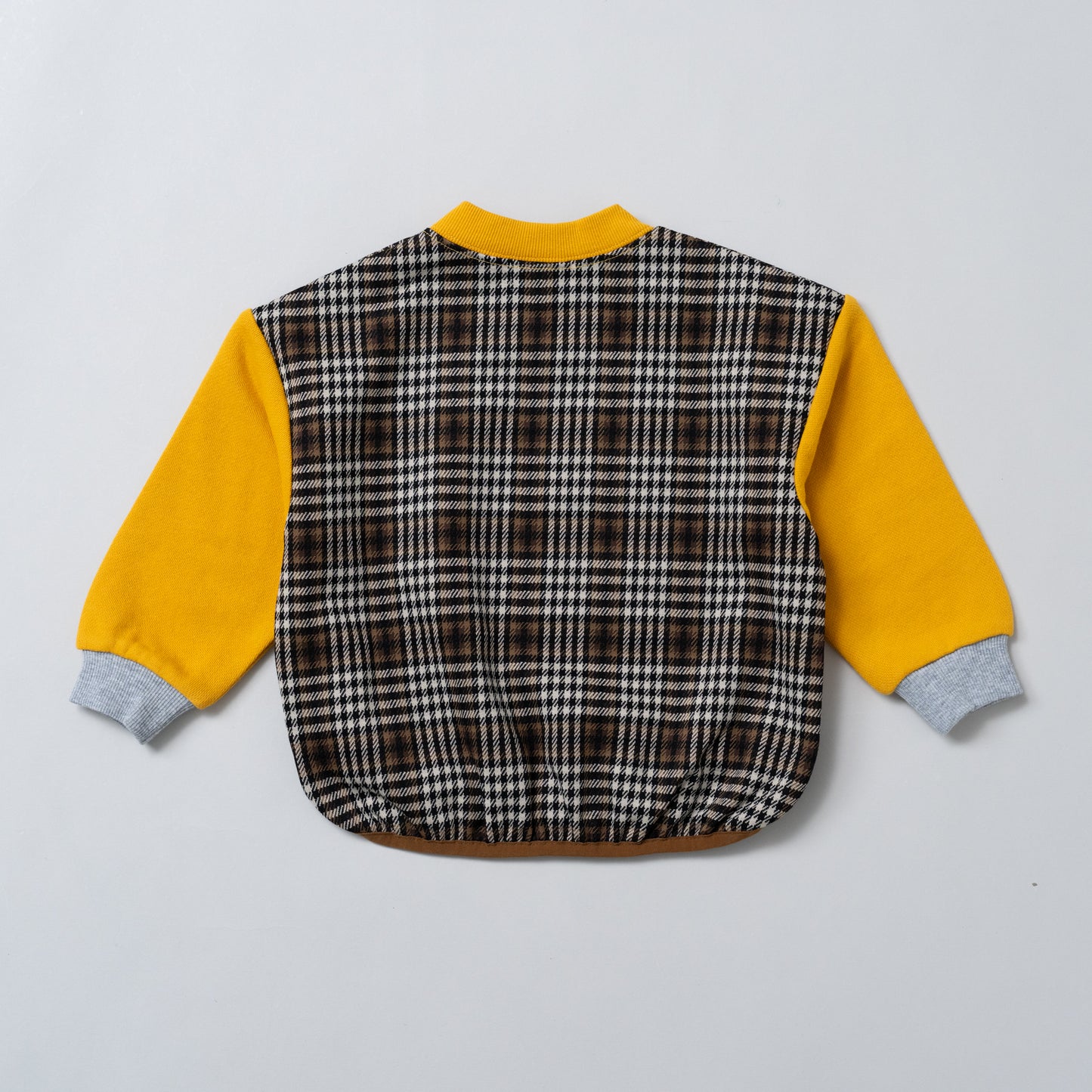 プリントジャガードトレーナー　YELLOW