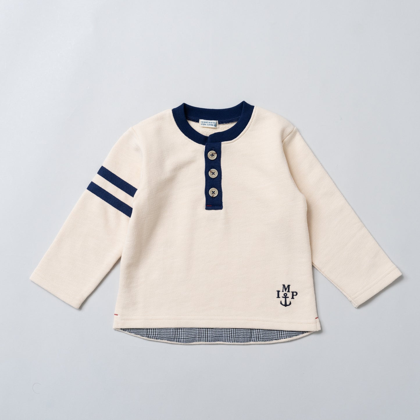 ヘンリーネックトレーナー　IVORY