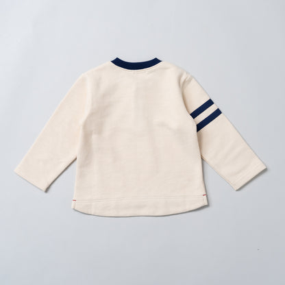 ヘンリーネックトレーナー　IVORY