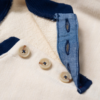 ヘンリーネックトレーナー　IVORY