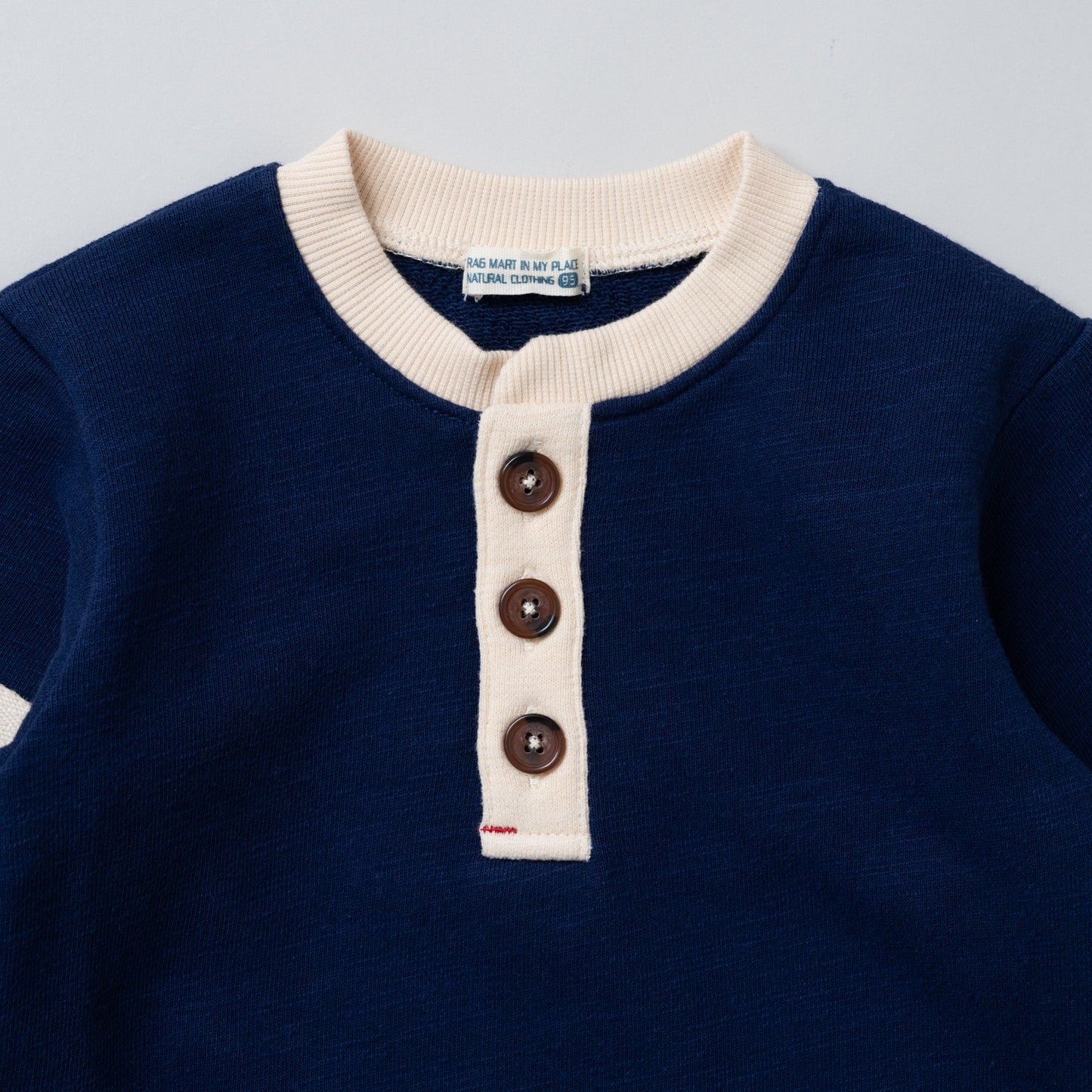 ヘンリーネックトレーナー　NAVY