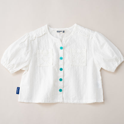 サマーブラウス　OFF-WHITE