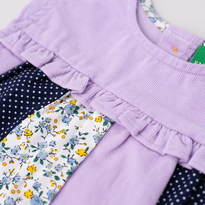 パッチワークチュニック＆パンツセット　PURPLE