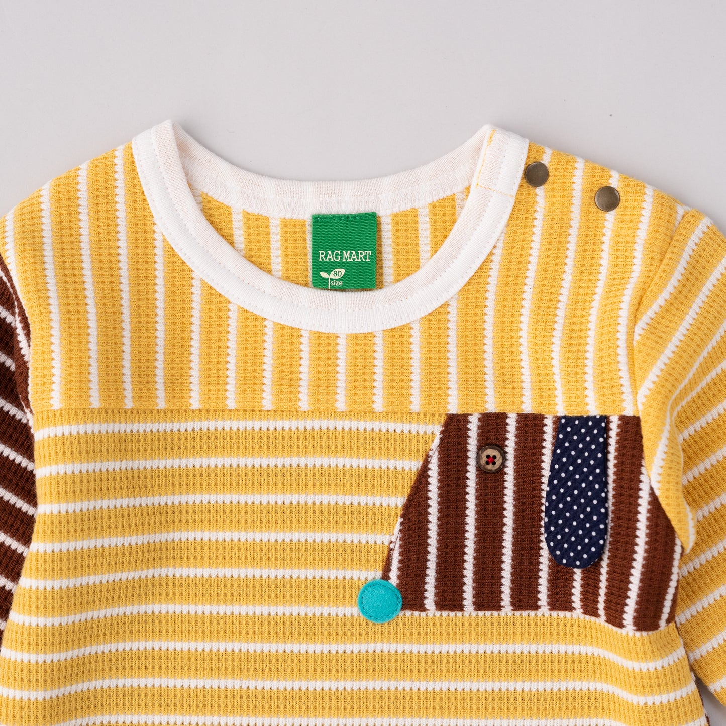 ボーダーTシャツ＆パンツセット　YELLOW