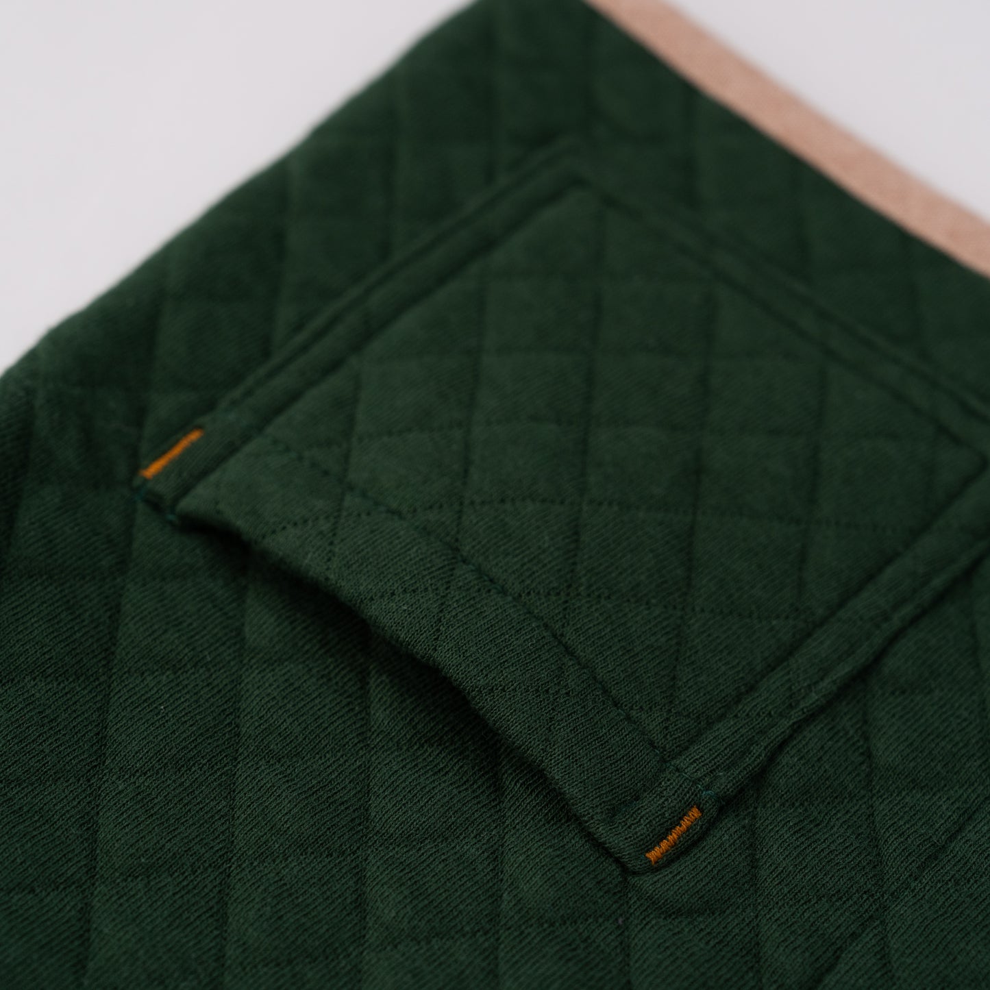 ニットキルトカーディガン　GREEN