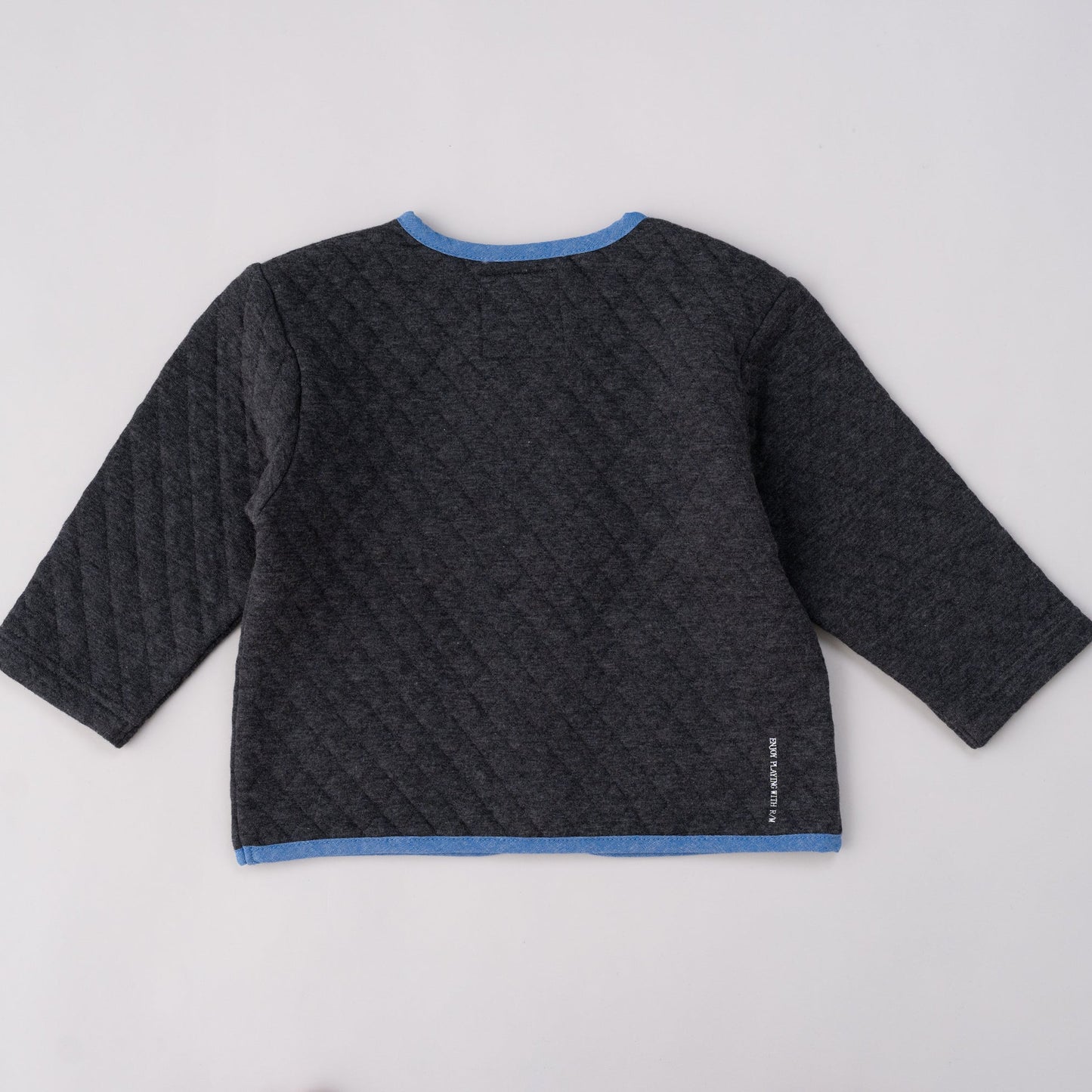 ニットキルトカーディガン　GRAY