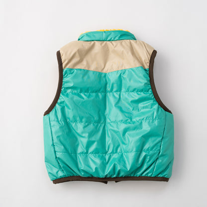 リバーシブルナイロンベスト　GREEN