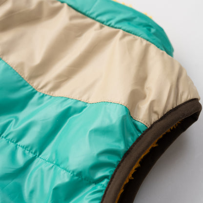 リバーシブルナイロンベスト　GREEN