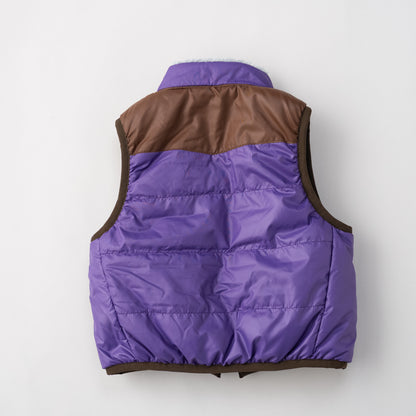 リバーシブルナイロンベスト　PURPLE