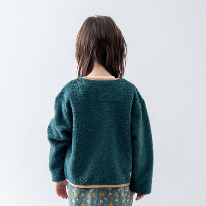 ボアカーディガン　GREEN
