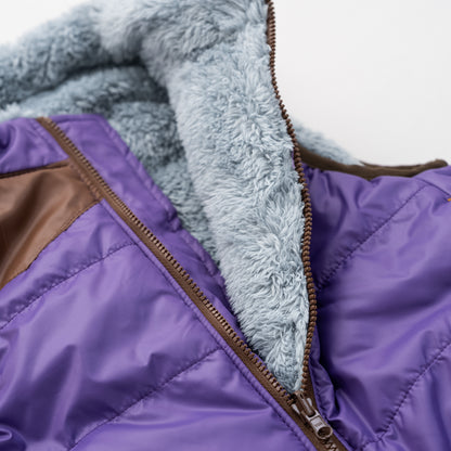 リバーシブルナイロンベスト　PURPLE