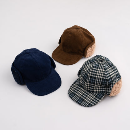 ボア耳フライトキャップ　NAVY