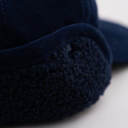 ボア耳フライトキャップ　NAVY