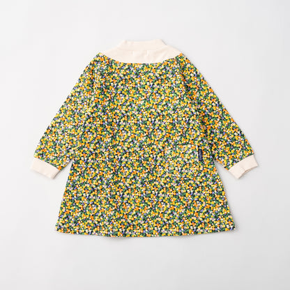 小花柄プリントワンピース　YELLOW