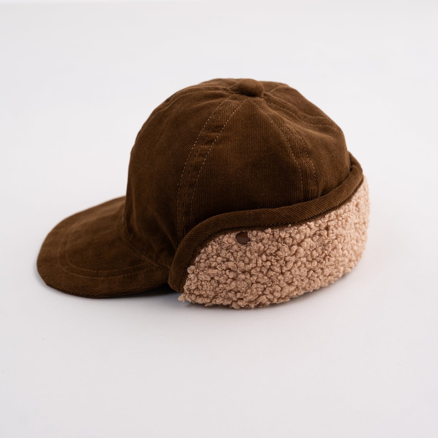 ボア耳フライトキャップ　BROWN