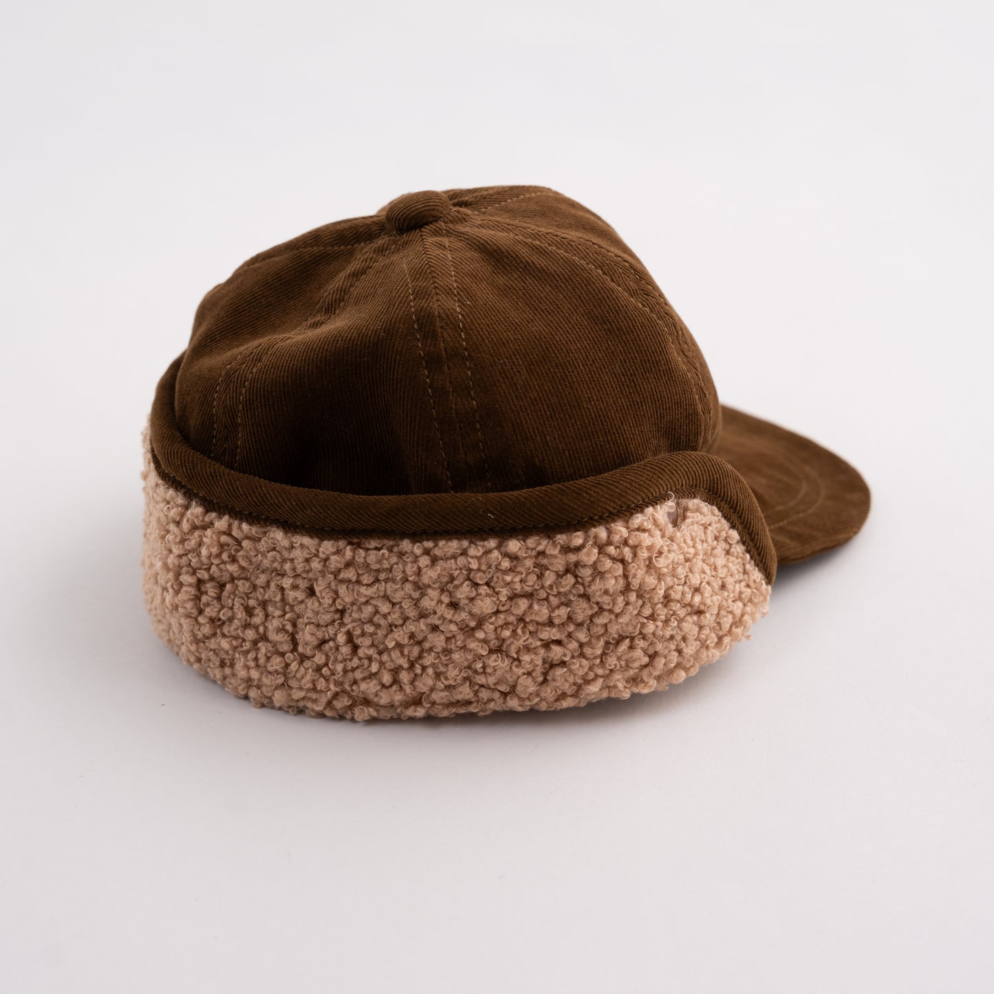 ボア耳フライトキャップ　BROWN