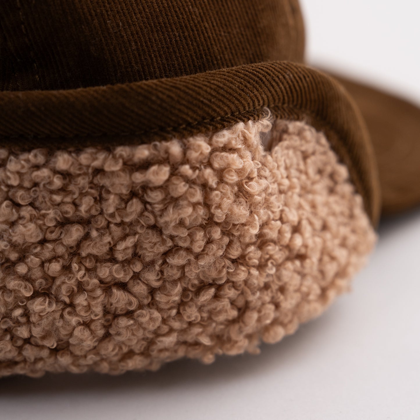 ボア耳フライトキャップ　BROWN