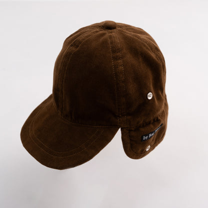 ボア耳フライトキャップ　BROWN
