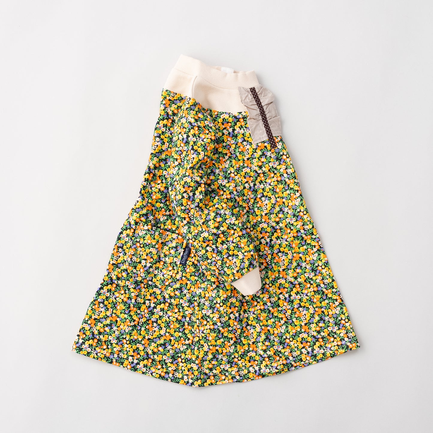 小花柄プリントワンピース　YELLOW