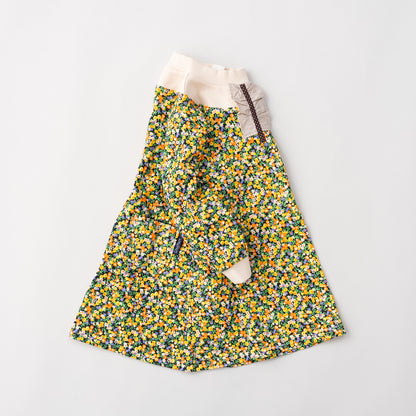 小花柄プリントワンピース　YELLOW