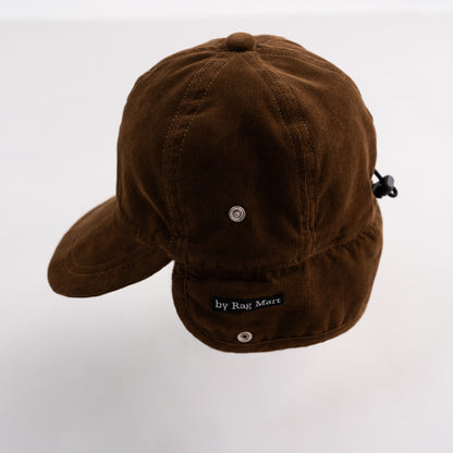 ボア耳フライトキャップ　BROWN