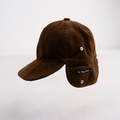 ボア耳フライトキャップ　BROWN