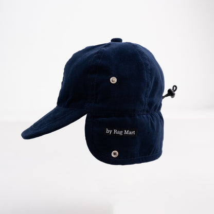ボア耳フライトキャップ　NAVY