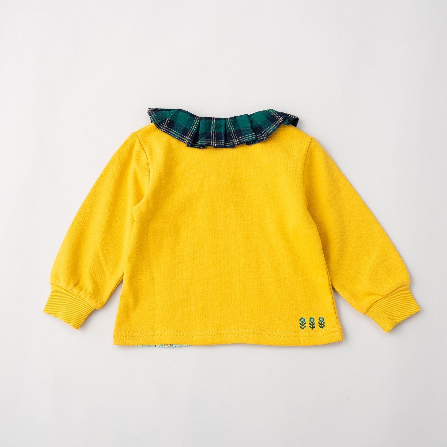 チェックカラーラビットトレーナー　YELLOW